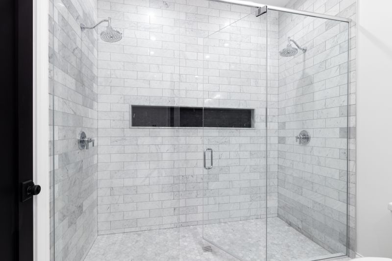 Corner Walk-in Shower with Glass Door